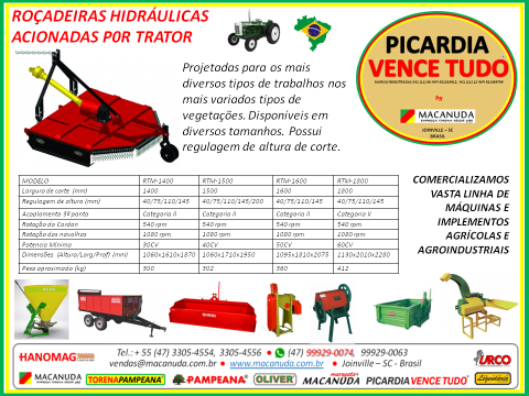 PICARDIA VENCE TUDO MÁQUINAS ROÇADEIRAS EM VENANCIO AIRES RS